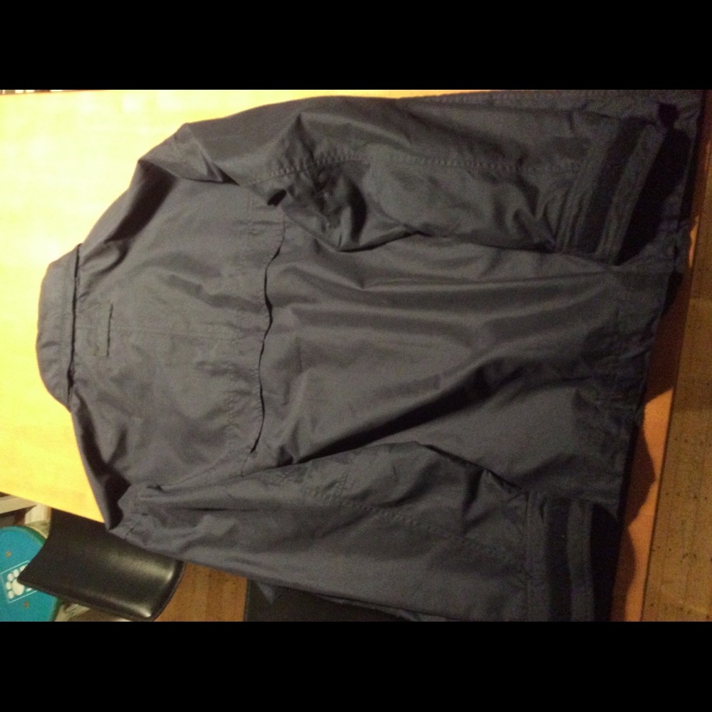 Navy Pullover Jacket - Picture 2 of 4